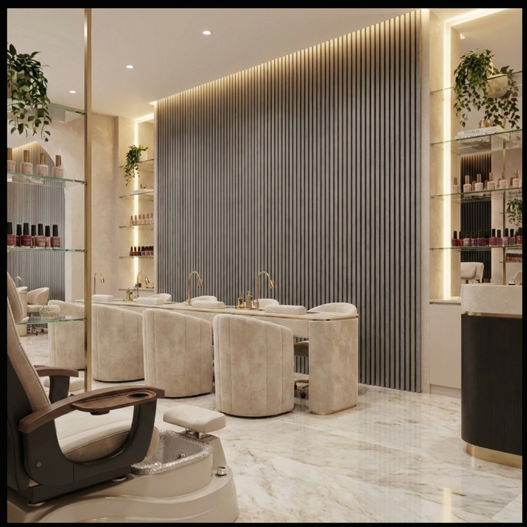 Ash Gray Acoustic Wood Slat Wall Panel | Premium 3-Sided Veneer | Sound-Absorbing