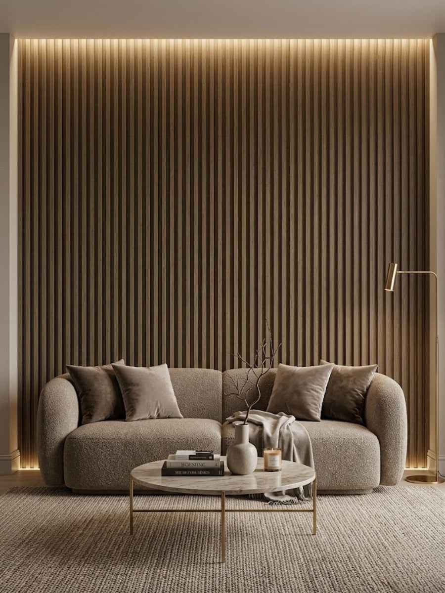 Royal Oak WPC Fluted 3D Wall Panels |  42.9 sq. ft./Box