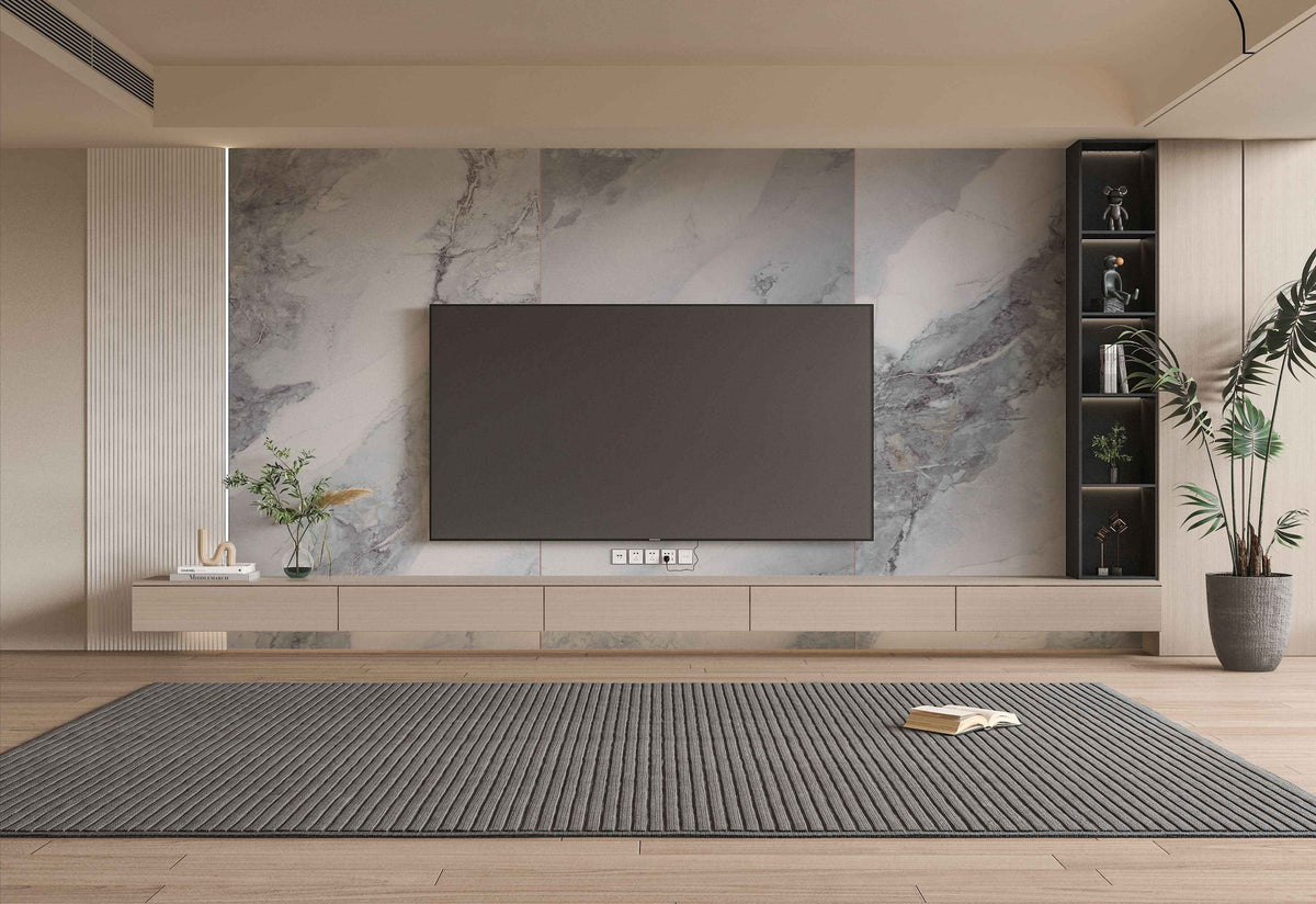 3D Frosted Sky Marble UV Protected PVC Wall Panel - 4x8 ft, Fireproof & Waterproof, (32 sq. ft)