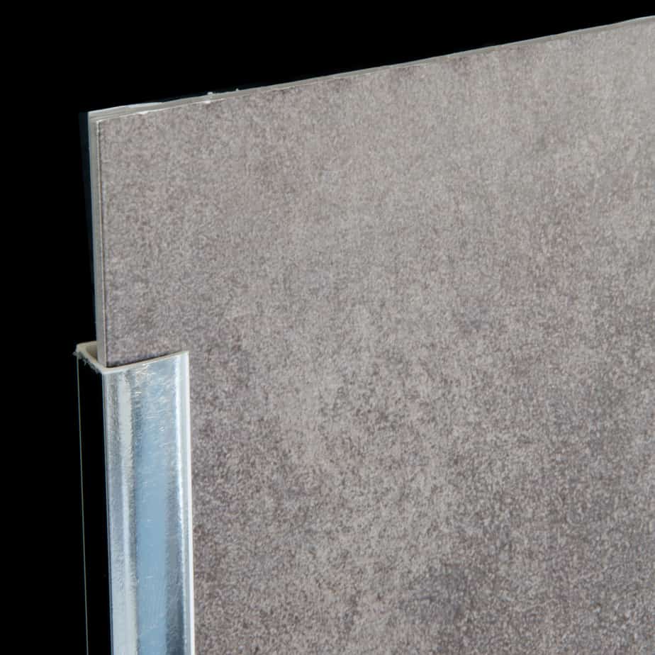 8mm Chrome End Cap Trim - Wall Forma