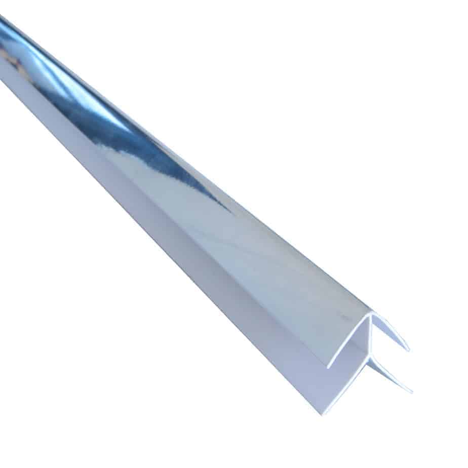 8mm Chrome External Corner Trim - Wall Forma