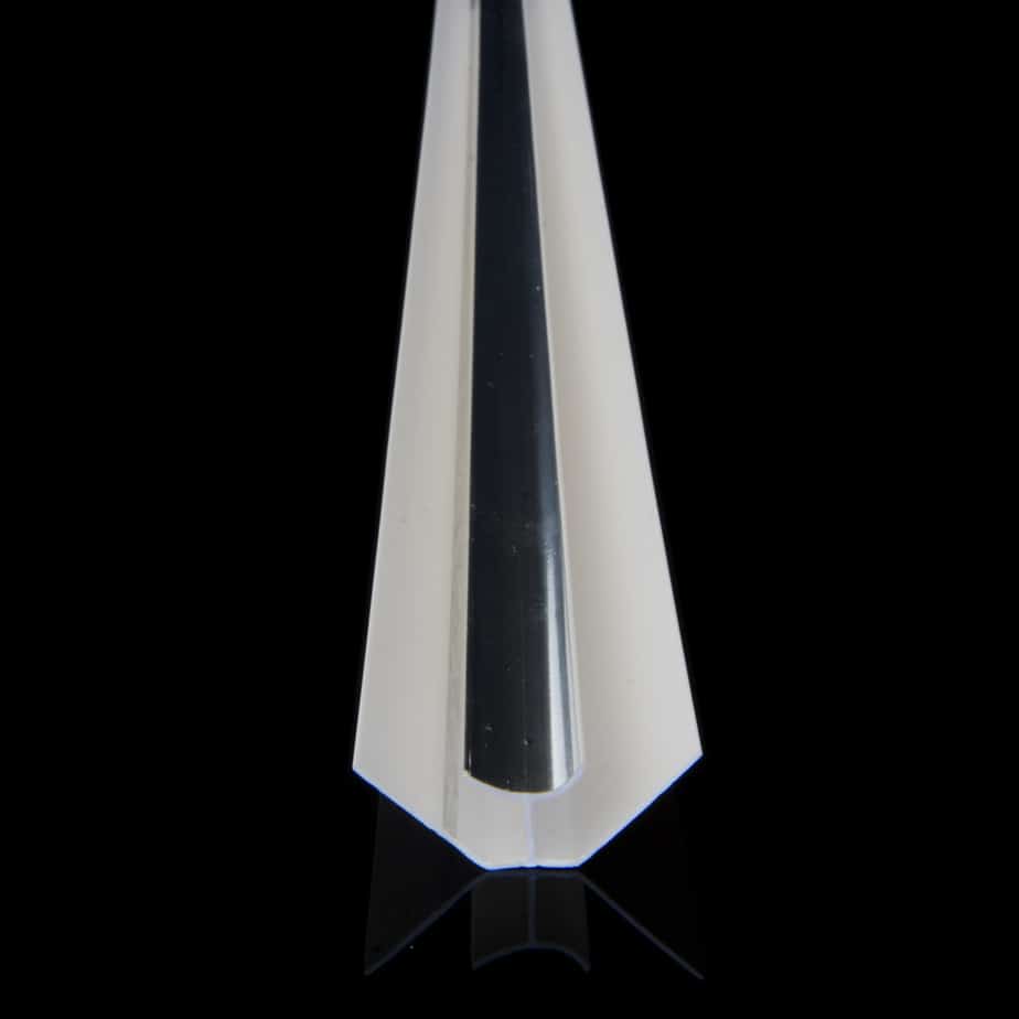 8mm Chrome Internal Corner Trim - Wall Forma