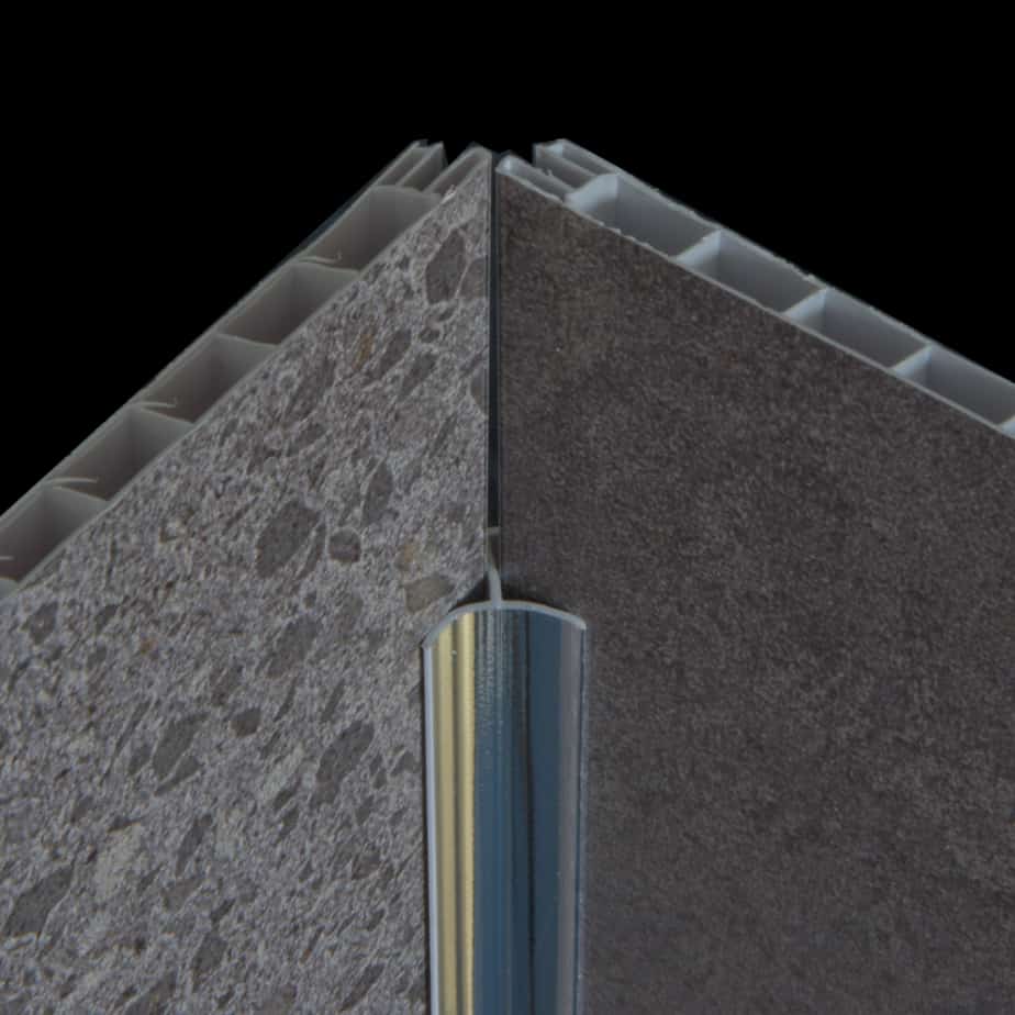 8mm Chrome Internal Corner Trim - Wall Forma