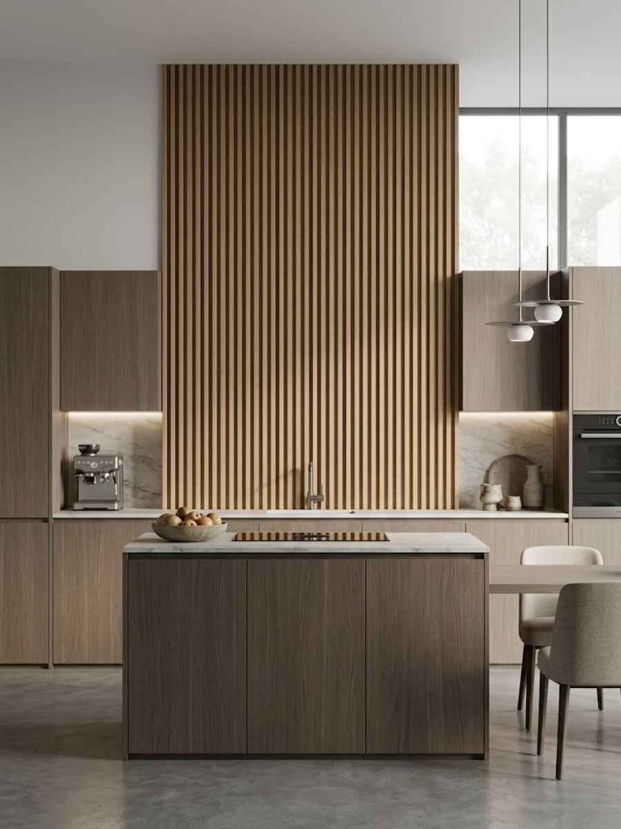 Royal Oak WPC Fluted 3D Wall Panels |  42.9 sq. ft./Box