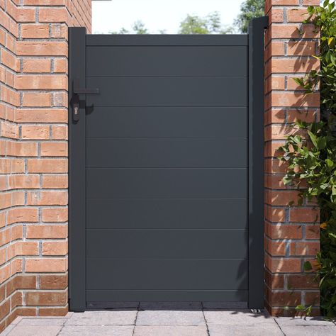 Aluminum Premium Fence Gate 4x6 – Modern, Heavy Duty, Full Privacy - Wall Forma