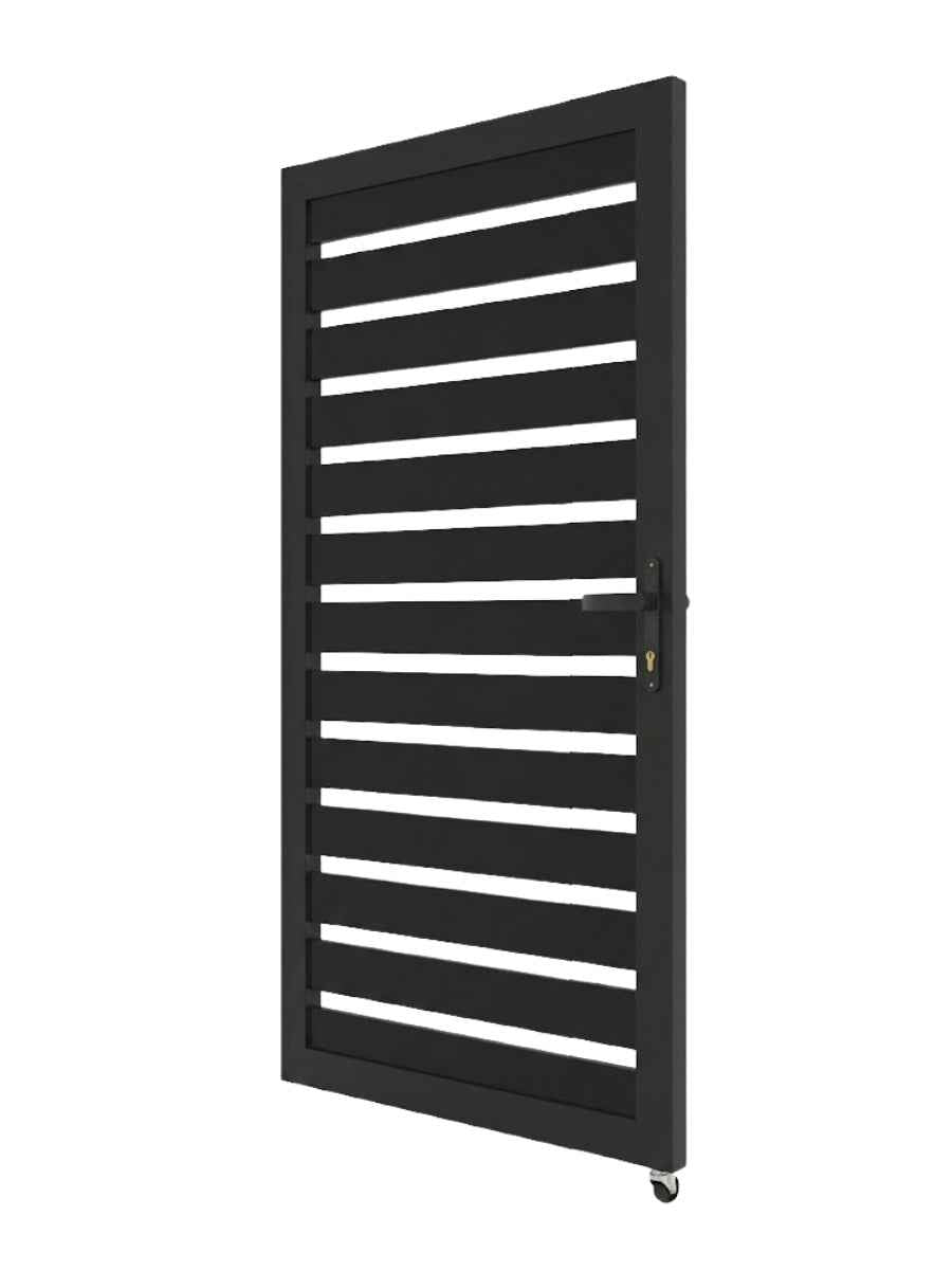 Aluminum Premium Fence Gate 3x6 – Modern, Heavy Duty, Semi Privacy