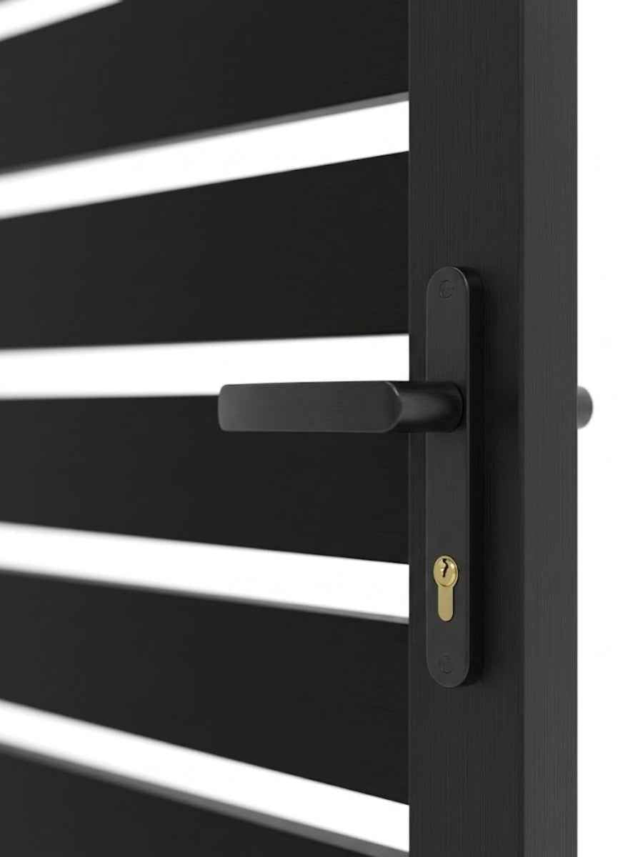 Aluminum Premium Fence Gate 4x6 – Modern, Heavy Duty, Semi Privacy