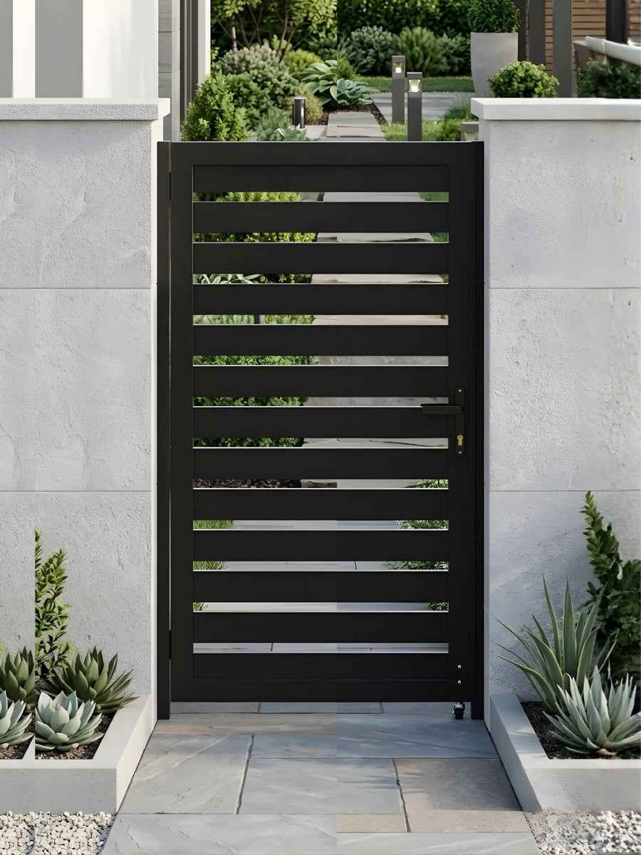 Aluminum Premium Fence Gate 3x6 – Modern, Heavy Duty, Semi Privacy