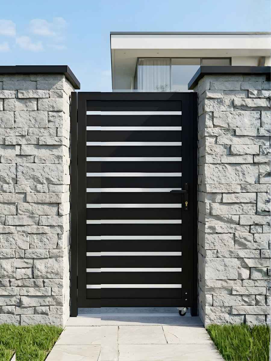 Aluminum Premium Fence Gate 3x6 – Modern, Heavy Duty, Semi Privacy