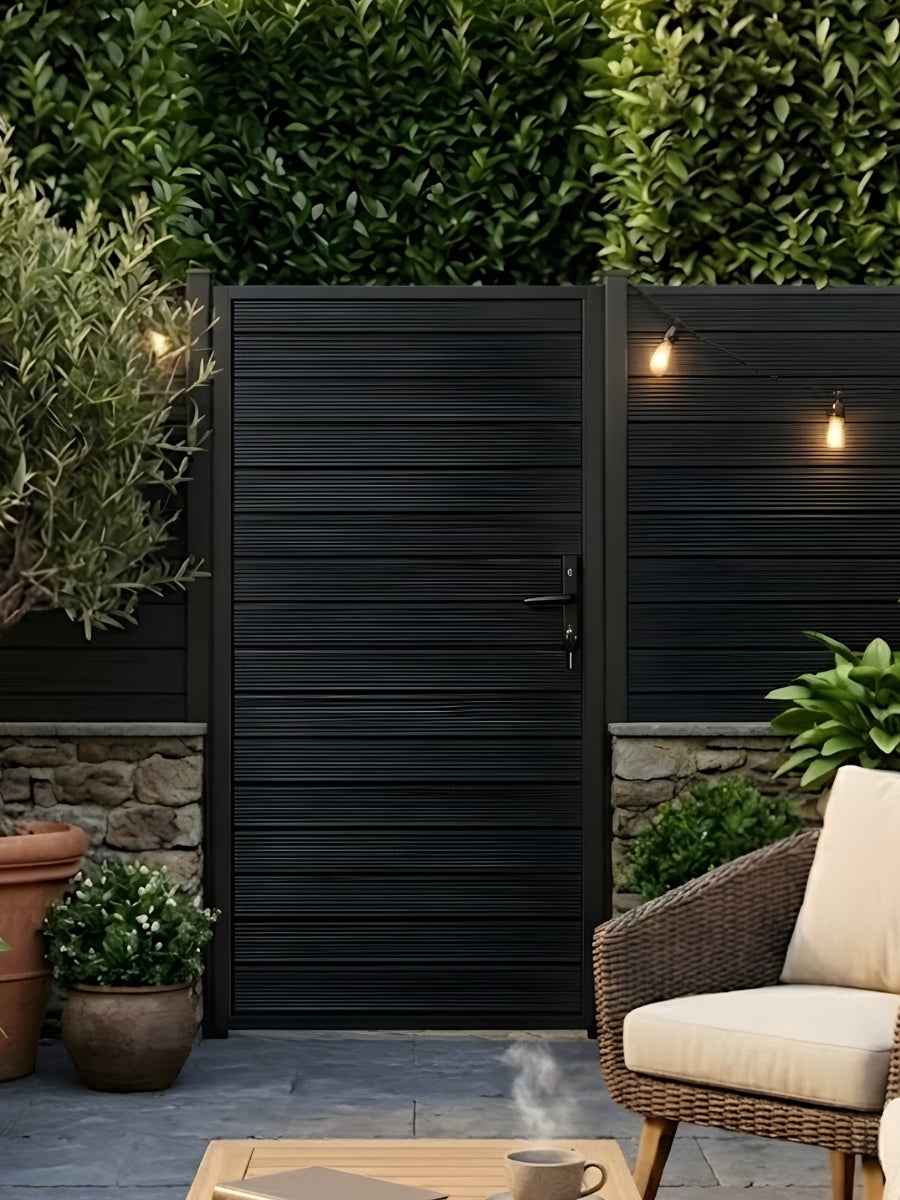 Aluminum Premium Fence Gate 3x6 – Modern, Heavy Duty, Full Privacy