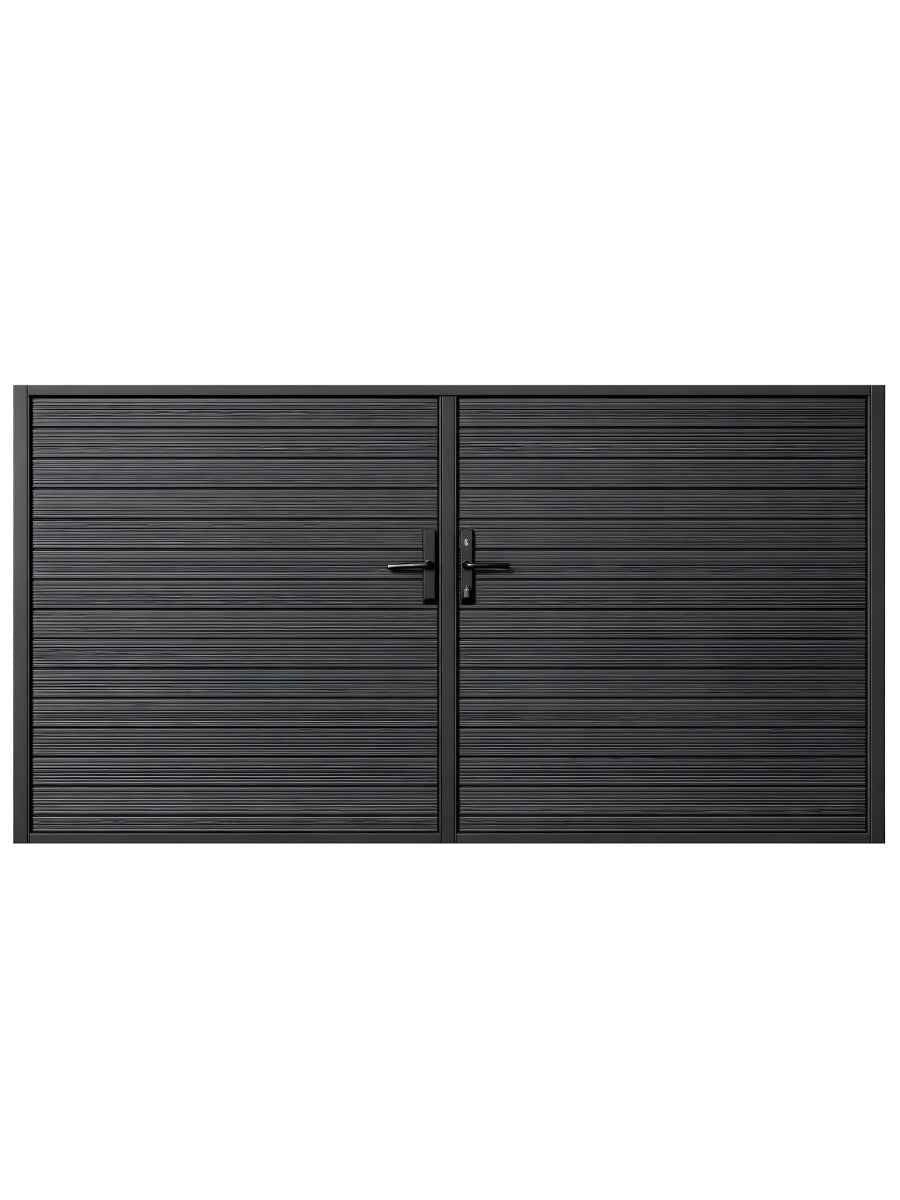 Aluminum Premium Fence Gate 10x6 – Modern, Heavy Duty, Full Privacy
