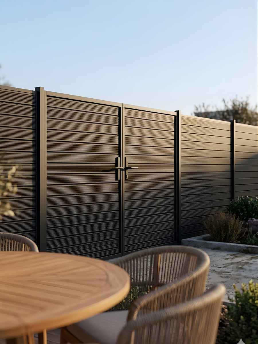 Aluminum Premium Fence Gate 12x6 – Modern, Heavy Duty, Full Privacy