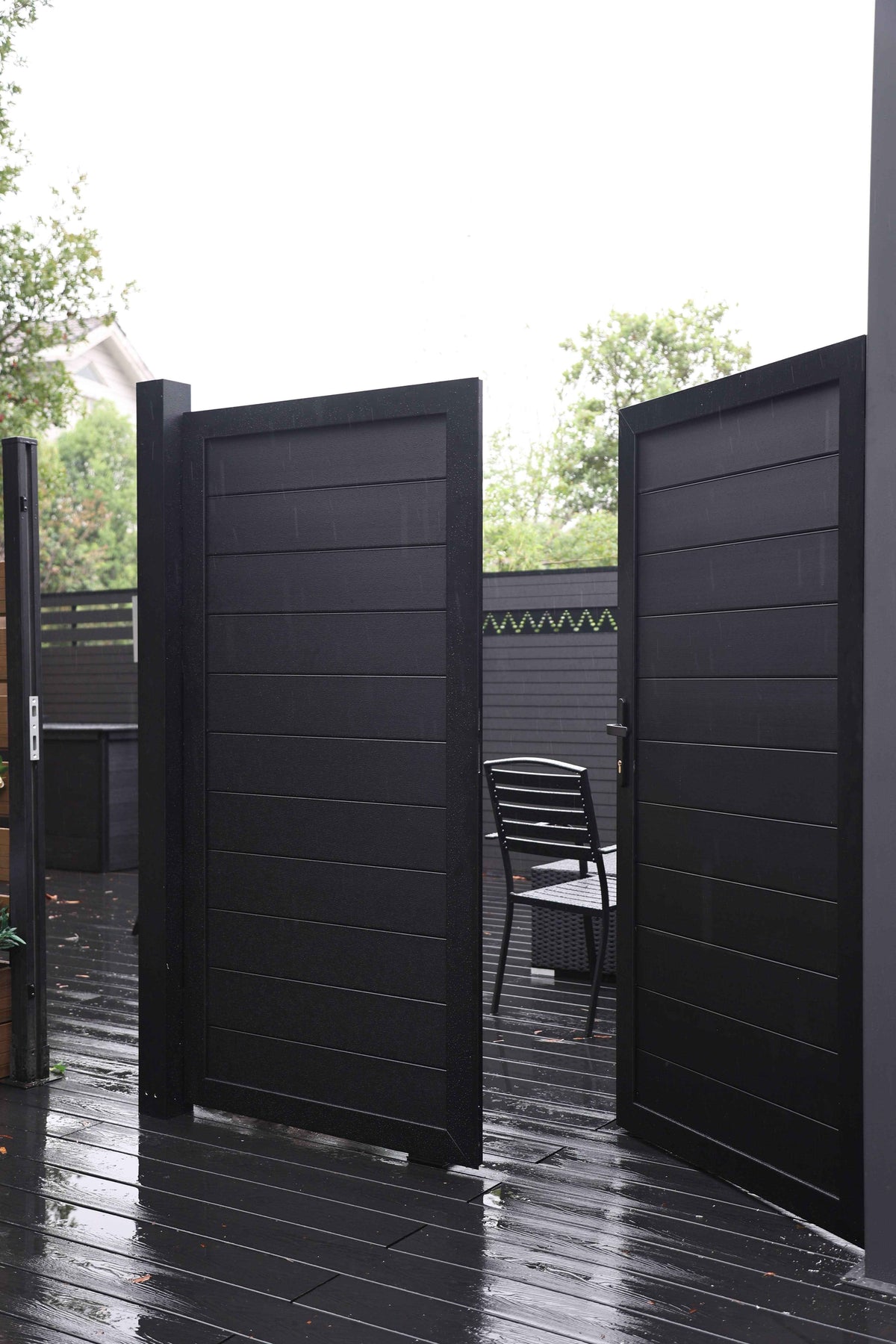 Aluminum Premium Fence Gate 10x6 – Modern, Heavy Duty, Full Privacy
