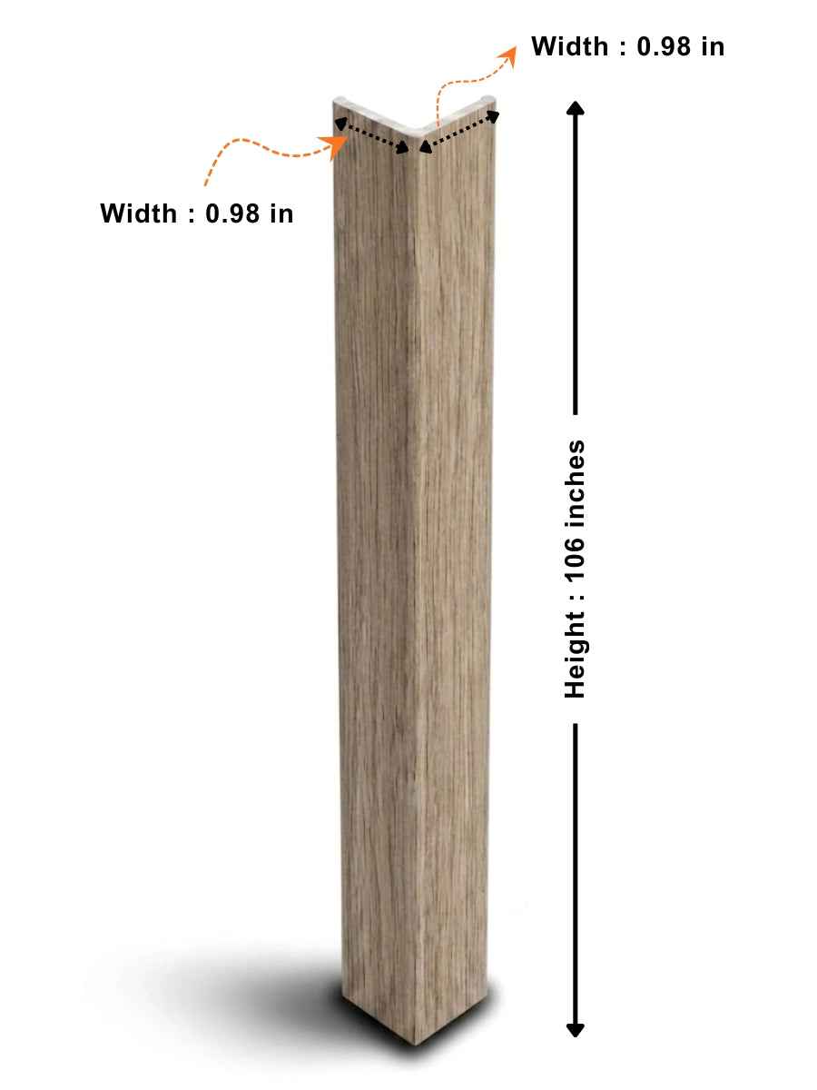 Ash Wood WPC Fluted 3D Wall Panels |  42.9 sq. ft./Box