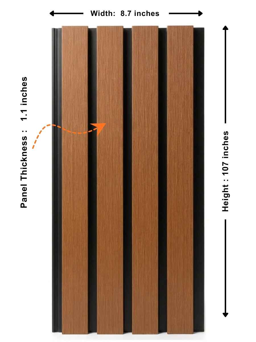 Brown and Black Composite Wide Exterior Cladding | 5 PC/Box (32 sq ft)