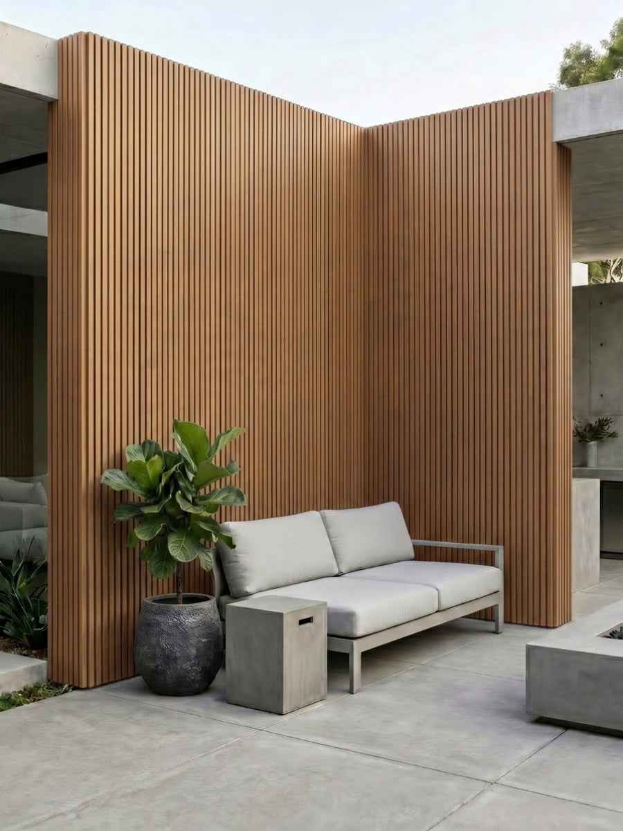 Brown and Black Composite Wide Exterior Cladding | 5 PC/Box (32 sq ft)