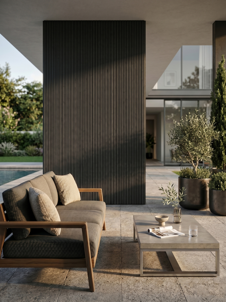 Black Premium Composite Exterior Cladding Boards - Wall Forma