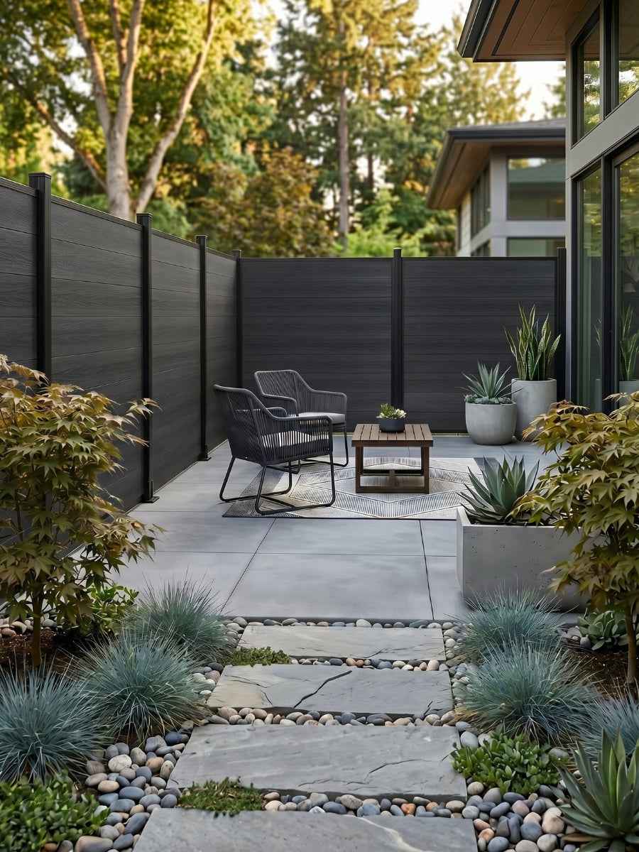 Composite  Fence Co-extrusion Wholesale Discounted Price -Black