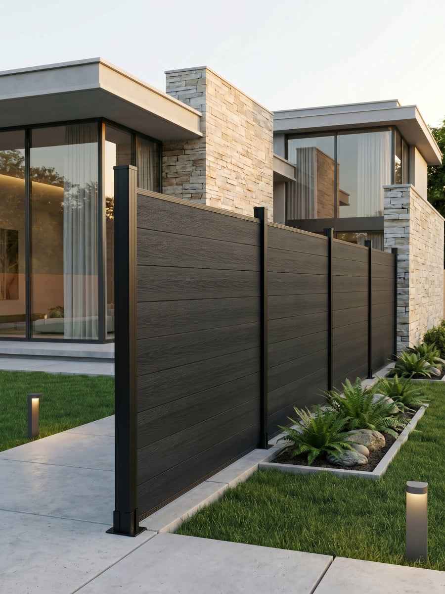 Composite  Fence Co-extrusion Wholesale Discounted Price -Black