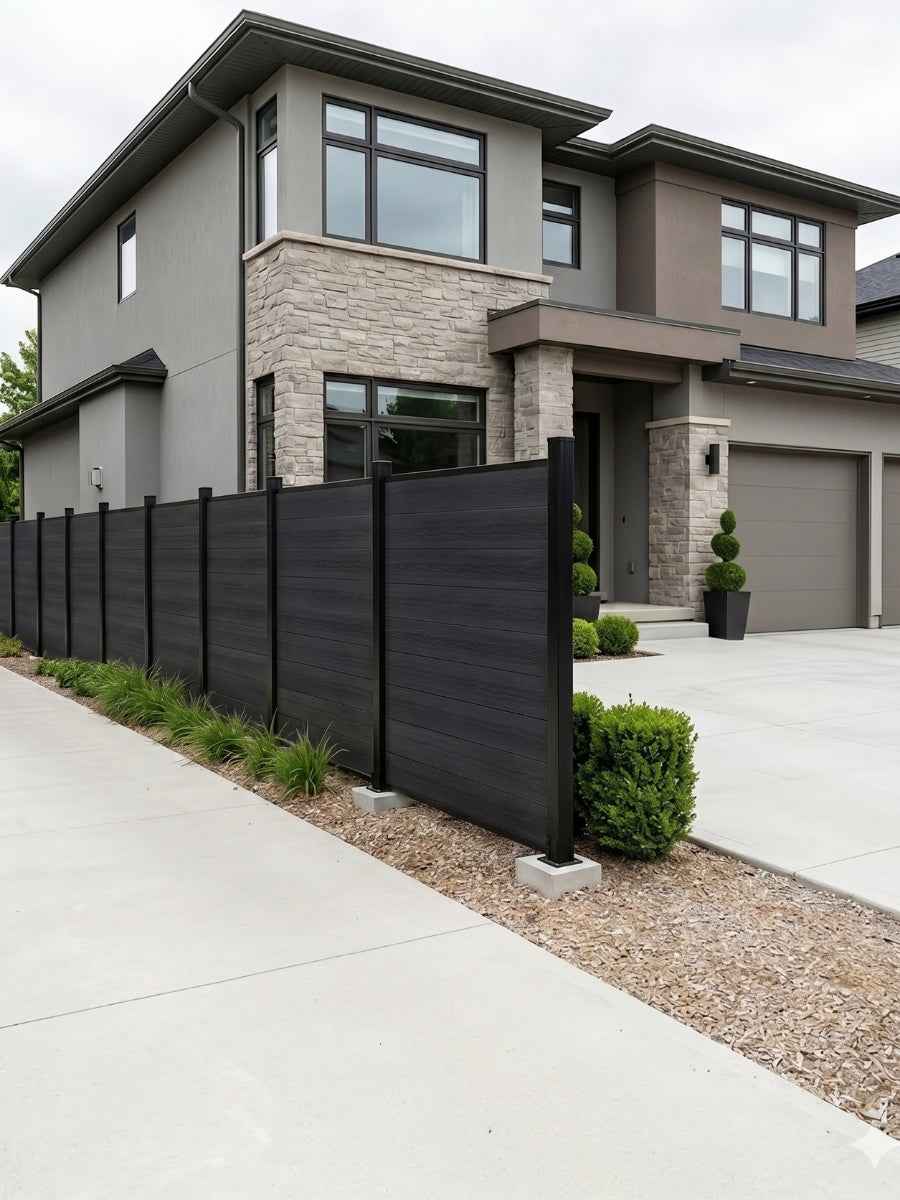 Composite  Fence Co-extrusion Wholesale Discounted Price -Black