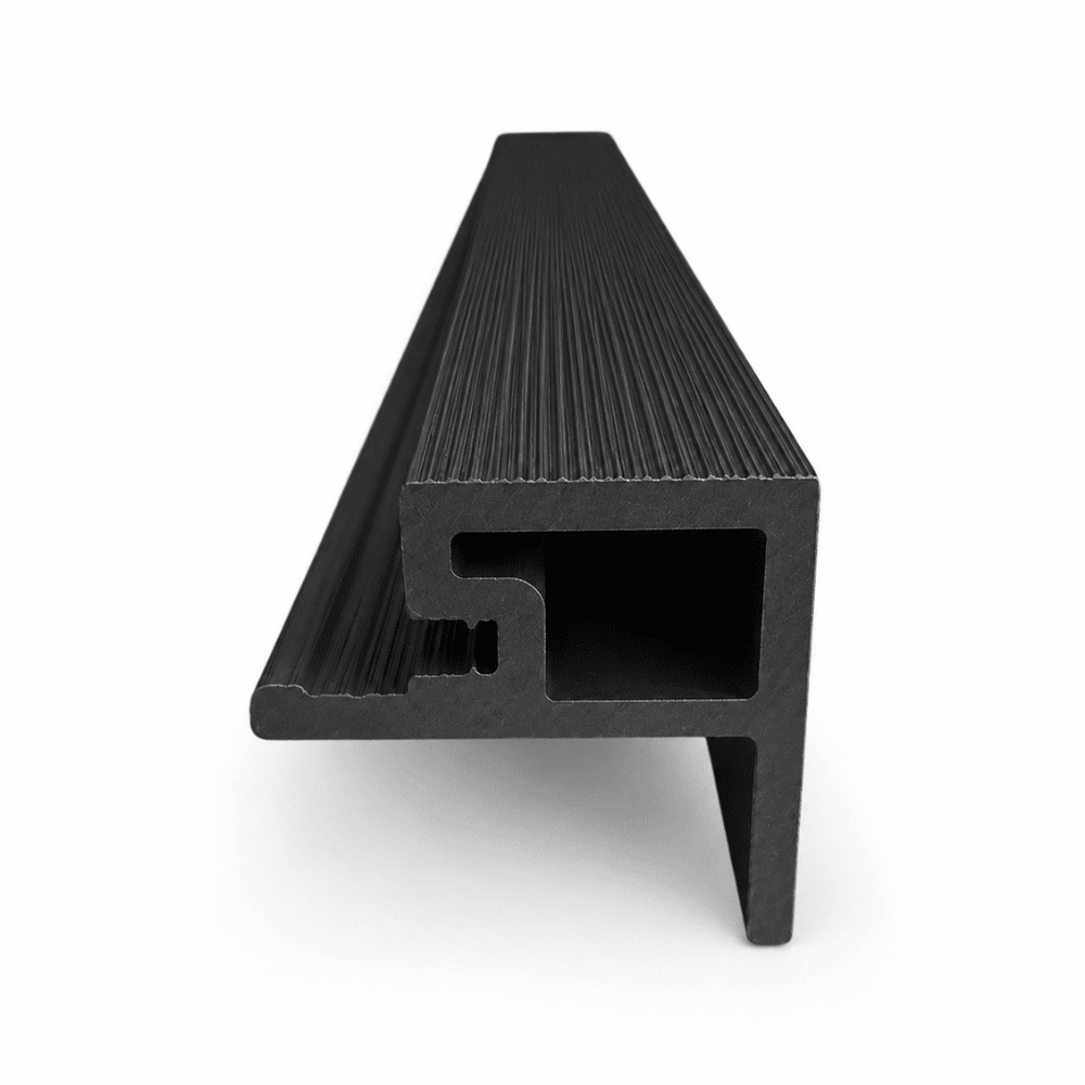 2.6M Black Ash WPC Cladding Starter Trim