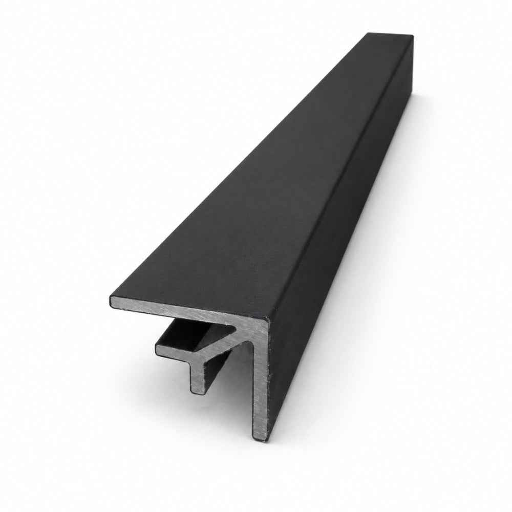 2.6M Black Ash WPC Cladding External Corner Trim