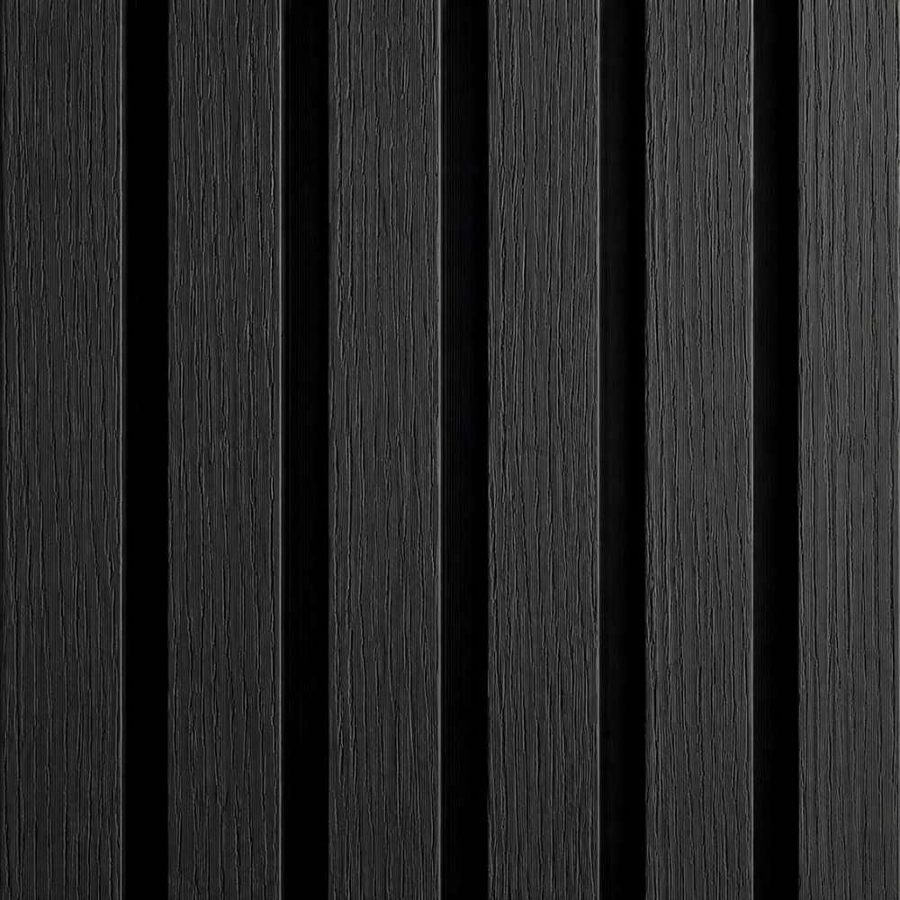 2.6M Black Ash WPC Exterior Wall Cladding - Wall Forma
