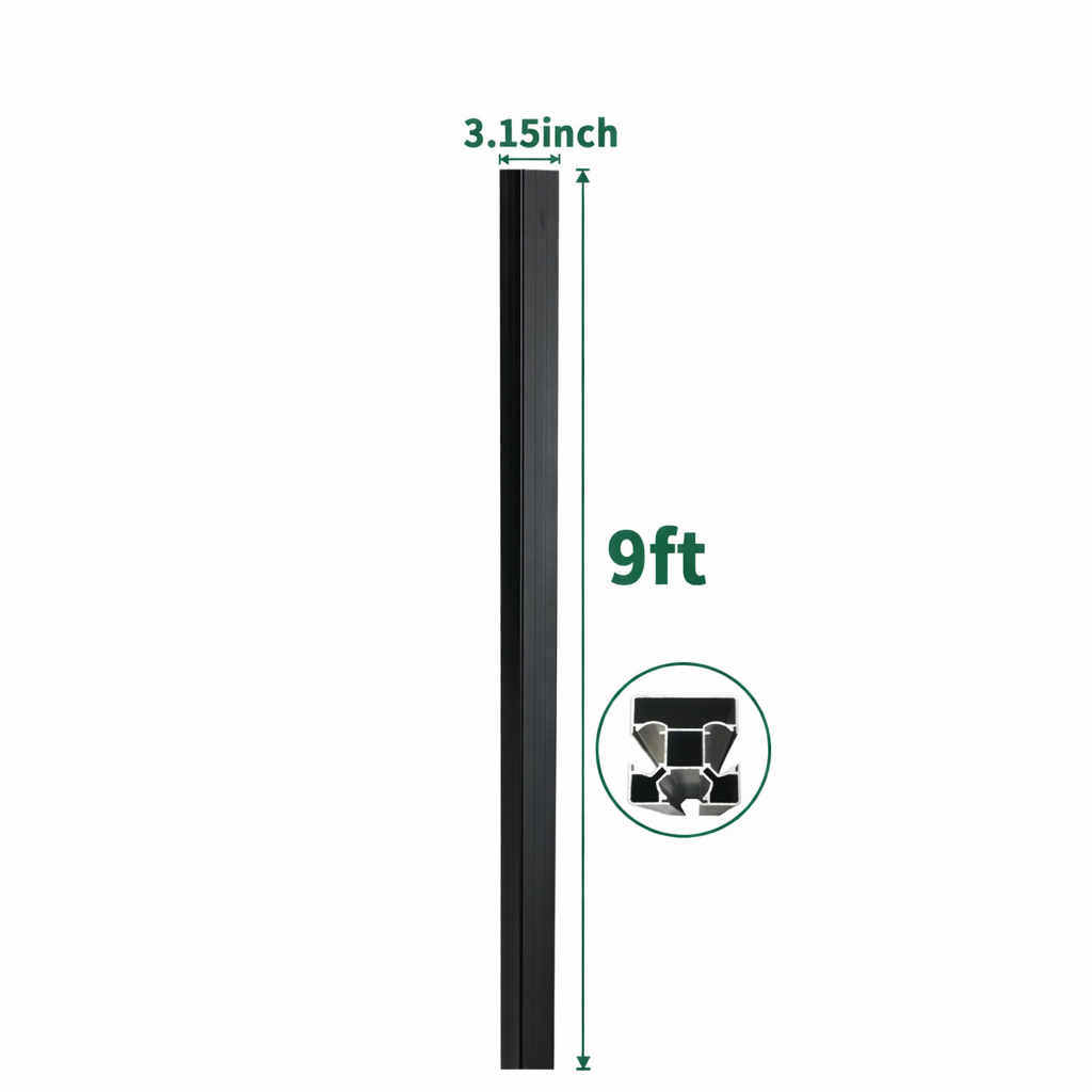 9ft Inground Gate Post for Composite & Aluminum Gates - Wall Forma