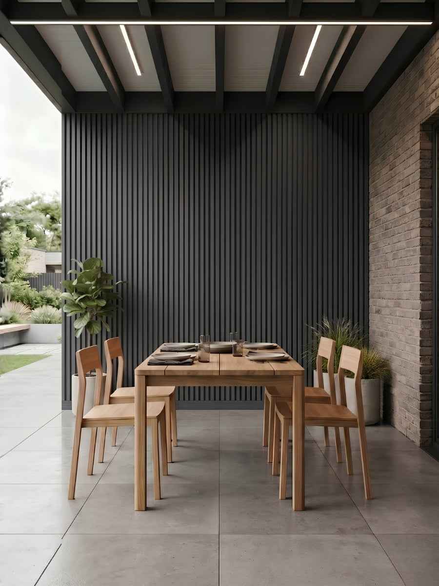 Gray With Black Premium Composite Exterior Cladding Boards