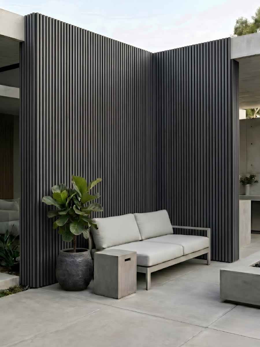 Gray With Black Premium Composite Exterior Cladding Boards