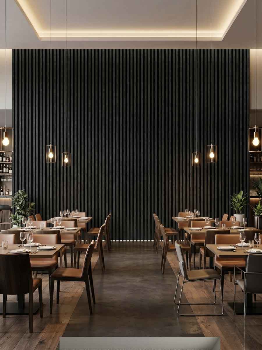 Blackwood WPC Fluted 3D Wall Panels |  42.9 sq. ft./Box