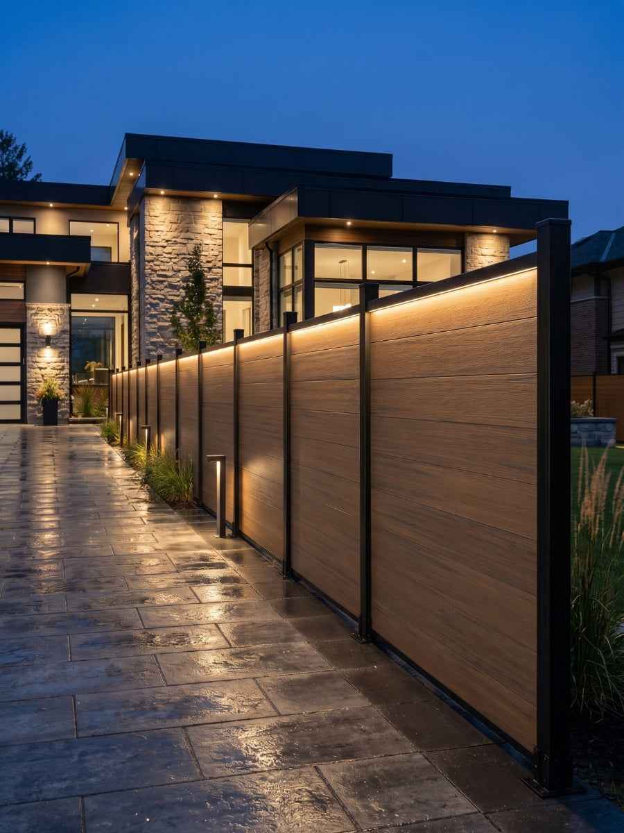 Composite Fence Co-Extrusion Wholesale Price  -Walnut