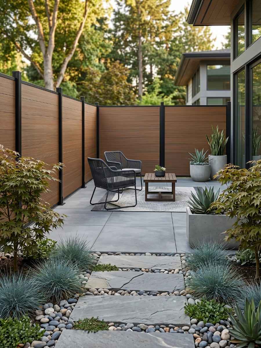 Composite Fence Co-Extrusion Wholesale Price  -Walnut