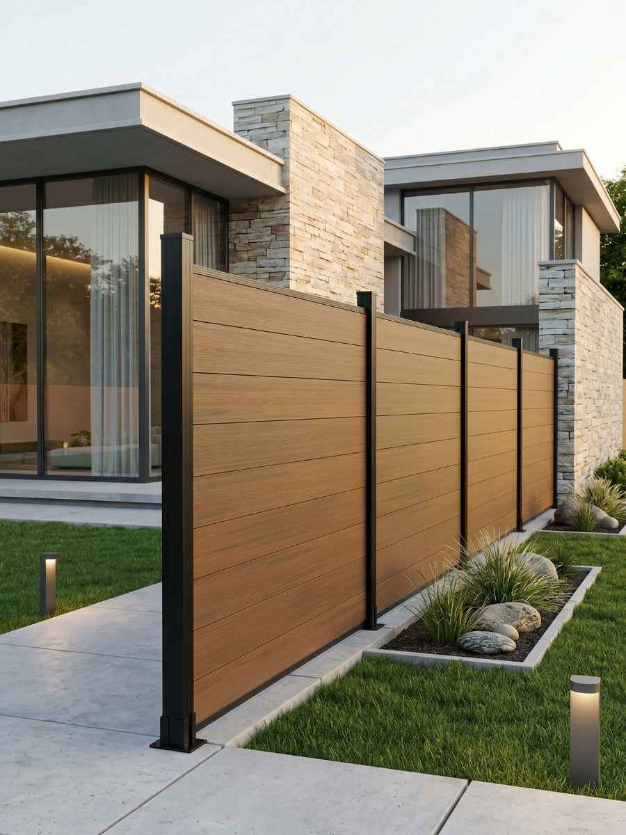 Composite Fence Co-Extrusion Wholesale Price  -Walnut