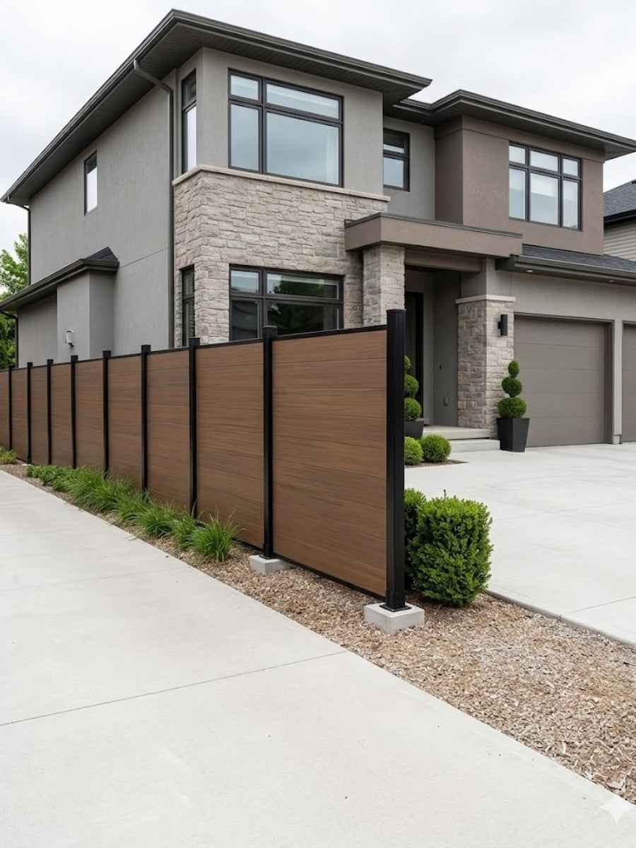 Composite Fence Co-Extrusion Wholesale Price  -Walnut