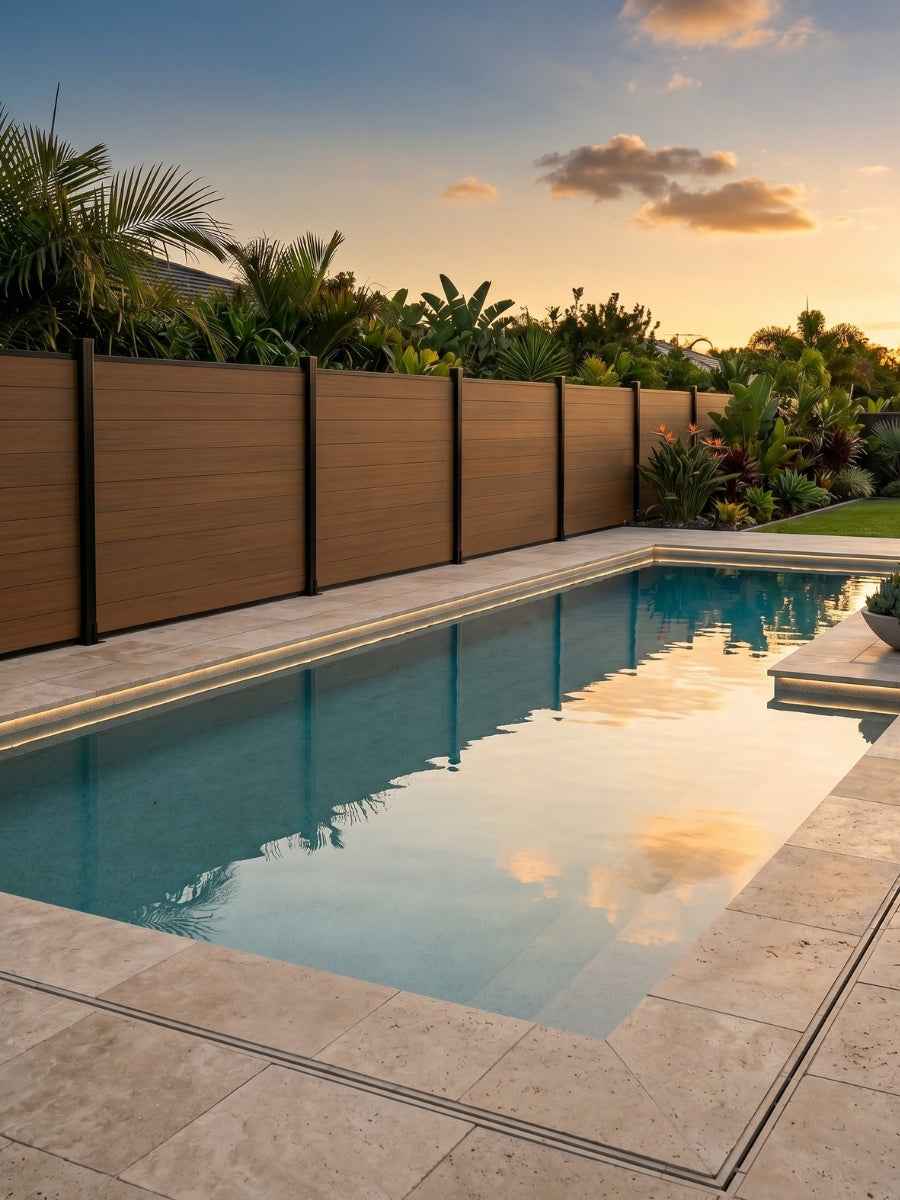 Composite Fence Co-Extrusion Wholesale Price  -Walnut