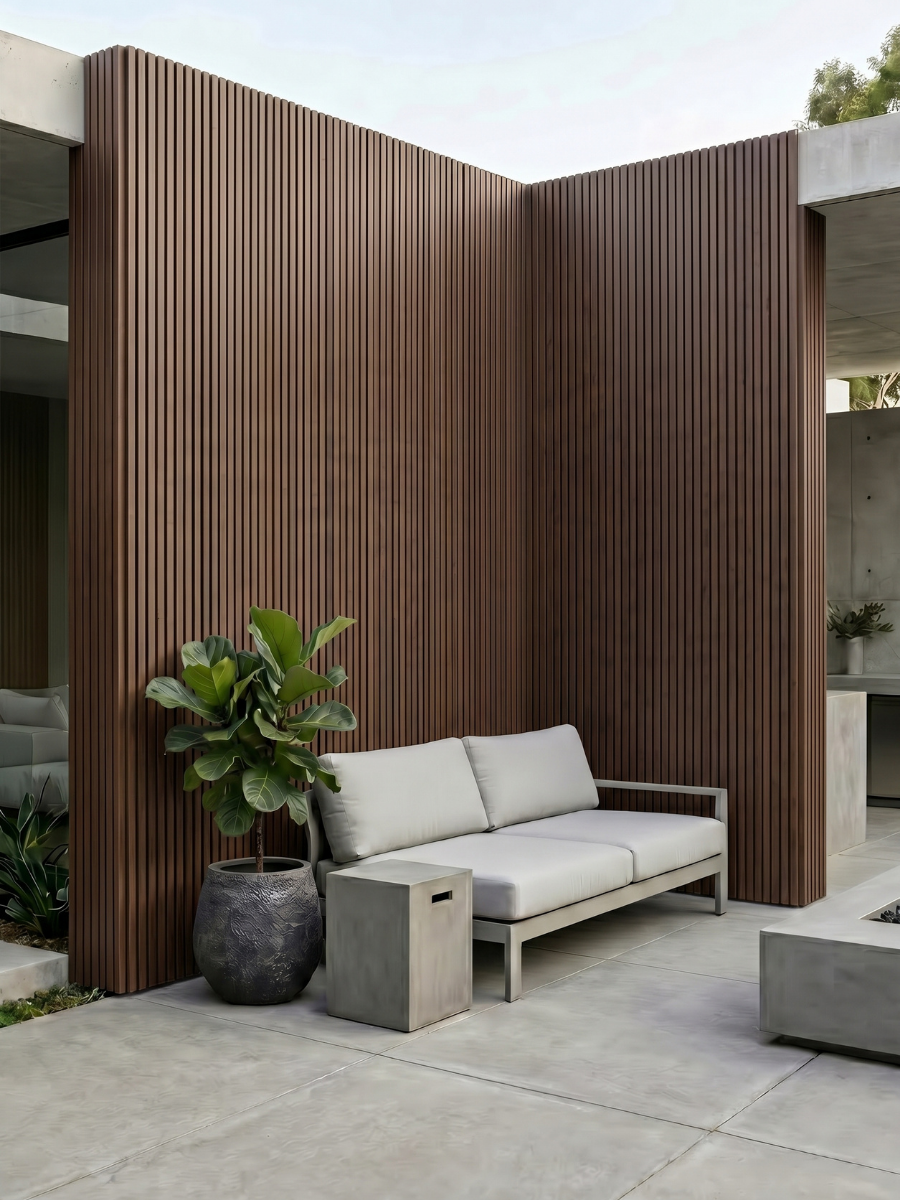Brown Premium Composite Exterior Cladding Boards - Wall Forma