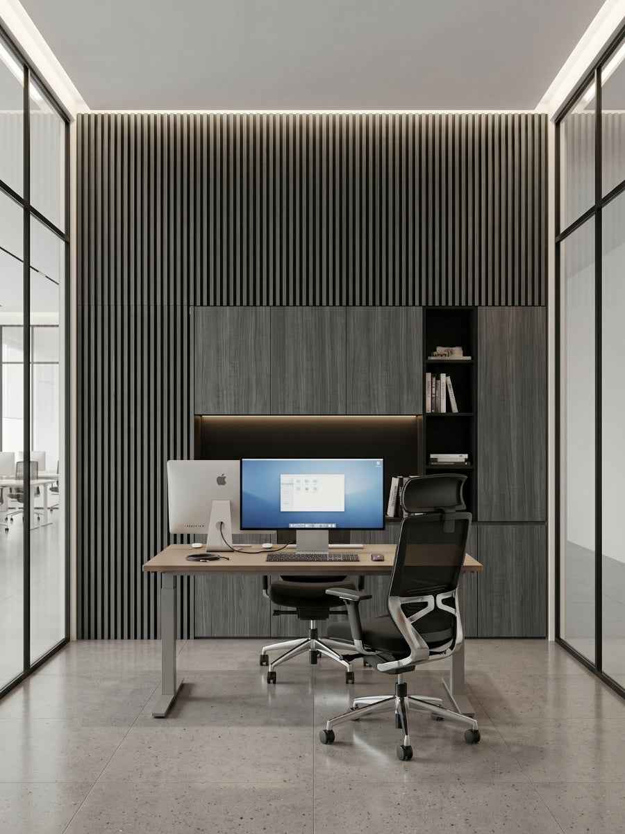 Carborn Gray WPC Fluted 3D Wall Panels |  42.9 sq. ft./Box