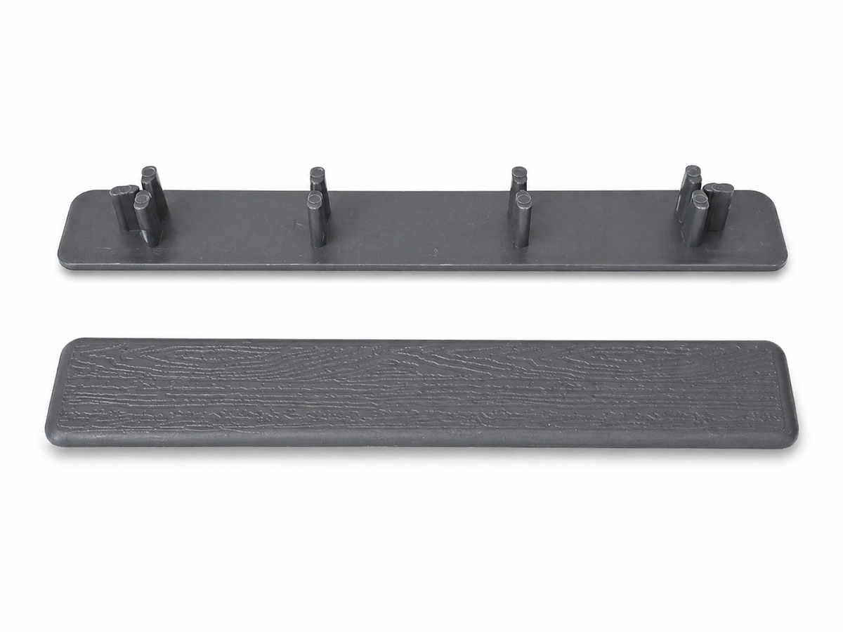 Charcoal Composite Decking End Caps (Pack of 20) - Wall Forma