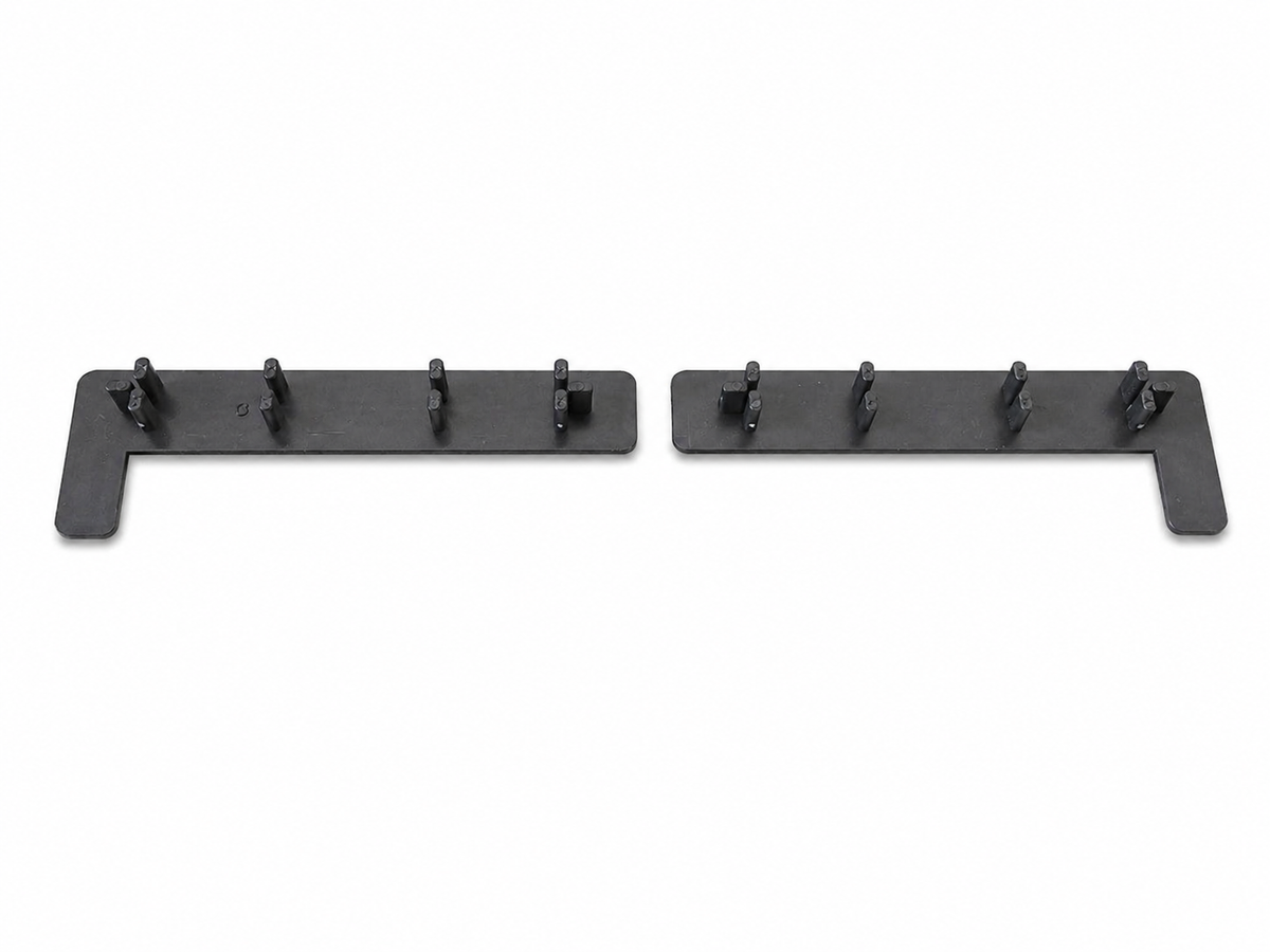 Charcoal Composite Decking Step End Caps (Pack of 5 pairs) - Wall Forma