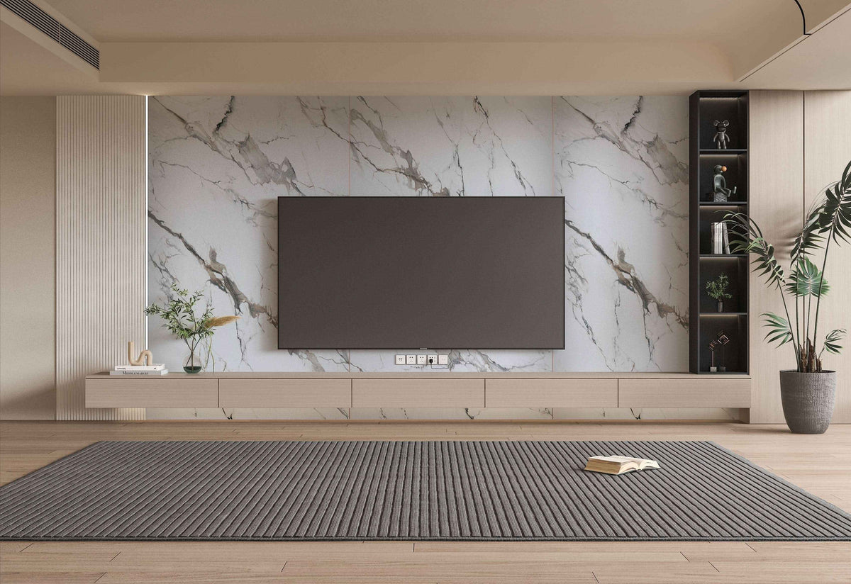 Moonlit Vein Marble PVC Wall Panel - Waterproof (4x8 ft, 32 sq. ft)