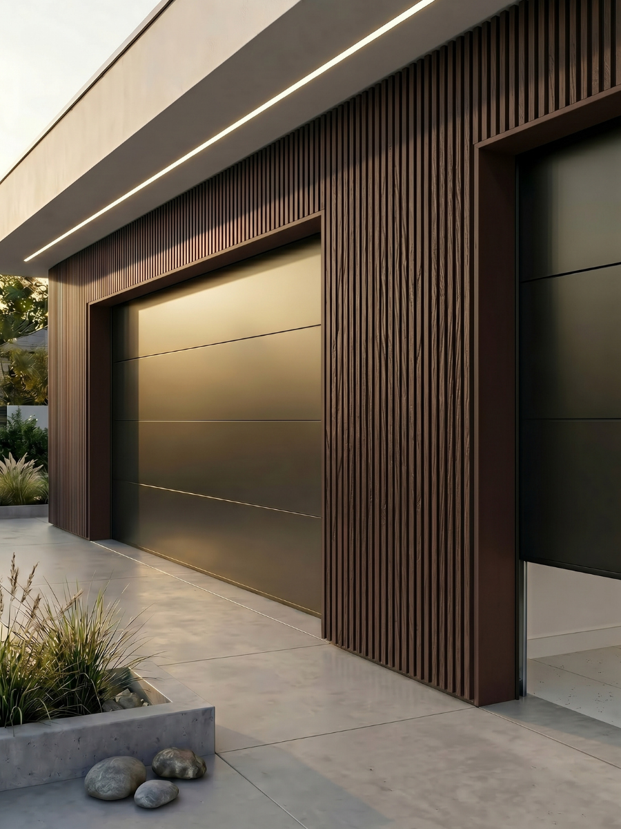 Dark Brown Premium Composite Exterior Cladding Boards - Wall Forma