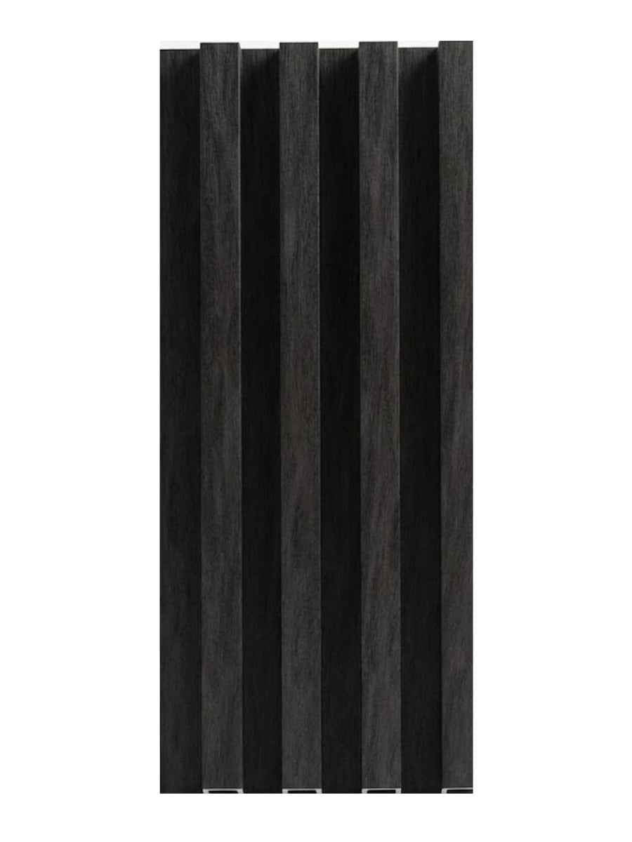 Dark Smoky Oak WPC Fluted 3D Wall Panels | 42.9 sq. ft./Box
