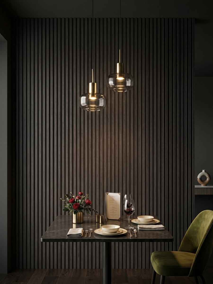 Dark Smoky Oak WPC Fluted 3D Wall Panels | 42.9 sq. ft./Box