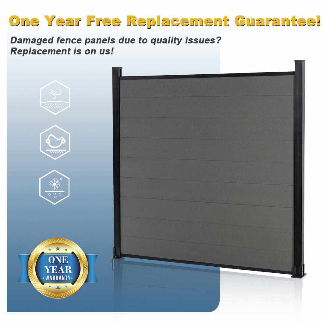 Composite Fence Co-extrusion Discounted Price -Silver Gray - Wall Forma