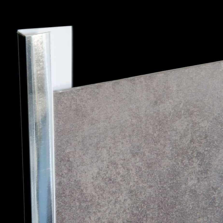 5mm Chrome End Cap Trim - Wall Forma