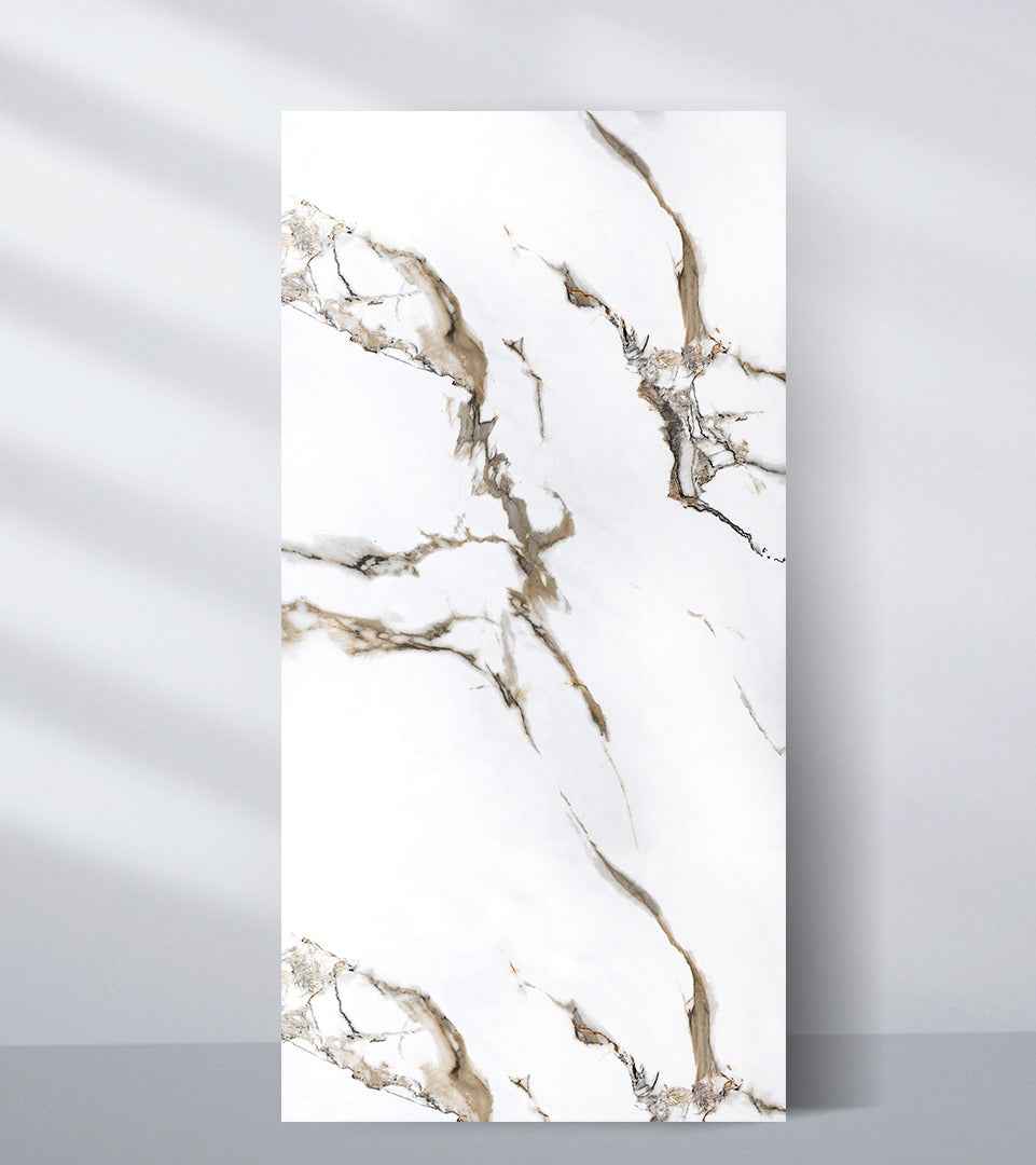Ethereal Blush Marble UV Protected PVC Wall Panel - 4x8 ft, Fireproof & Waterproof (32 sq. ft)