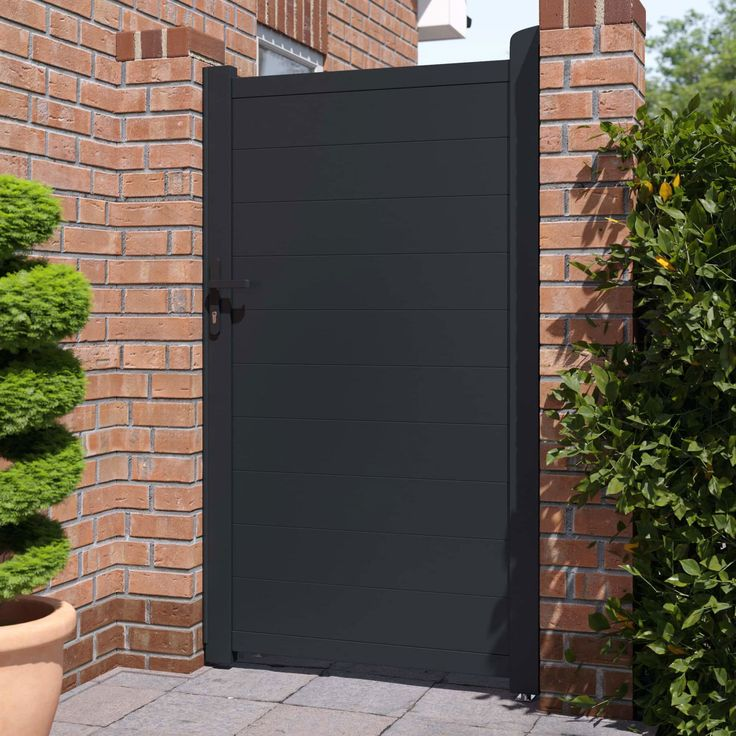 Aluminum Premium Fence Gate 4x6 – Modern, Heavy Duty, Full Privacy - Wall Forma