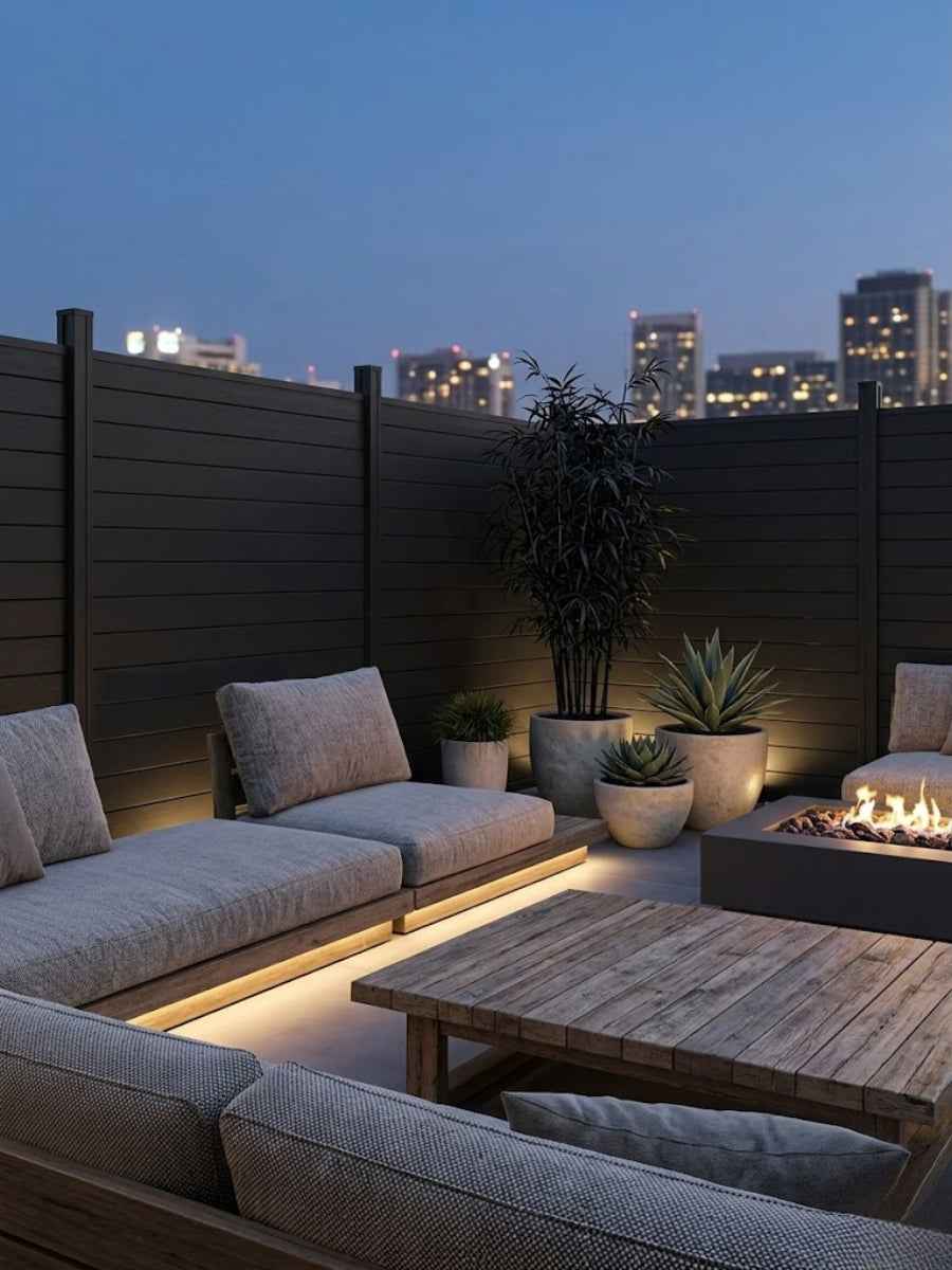 Black Aluminum Fence Wholesale Discounted Price - 72" x 72"