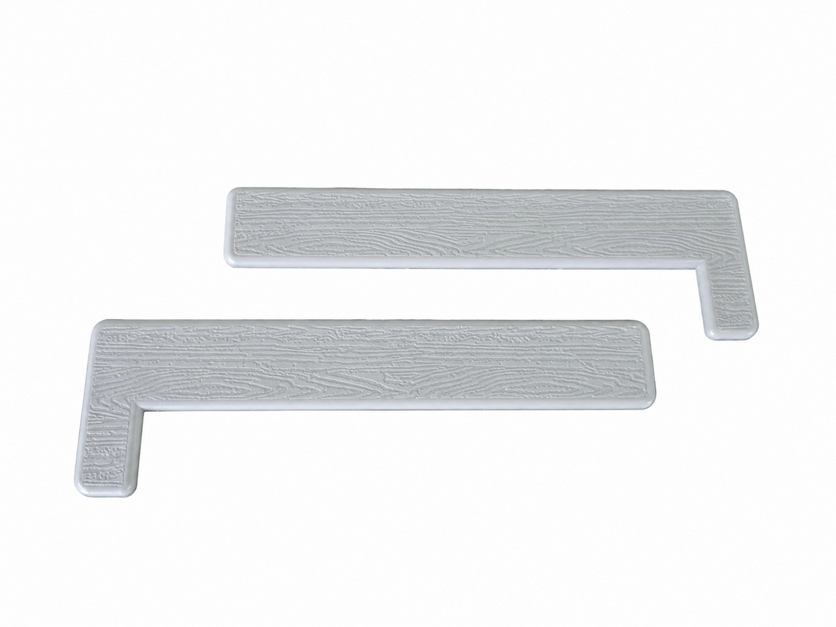 Grey Composite Decking Step End Caps (Pack of 5 pairs)